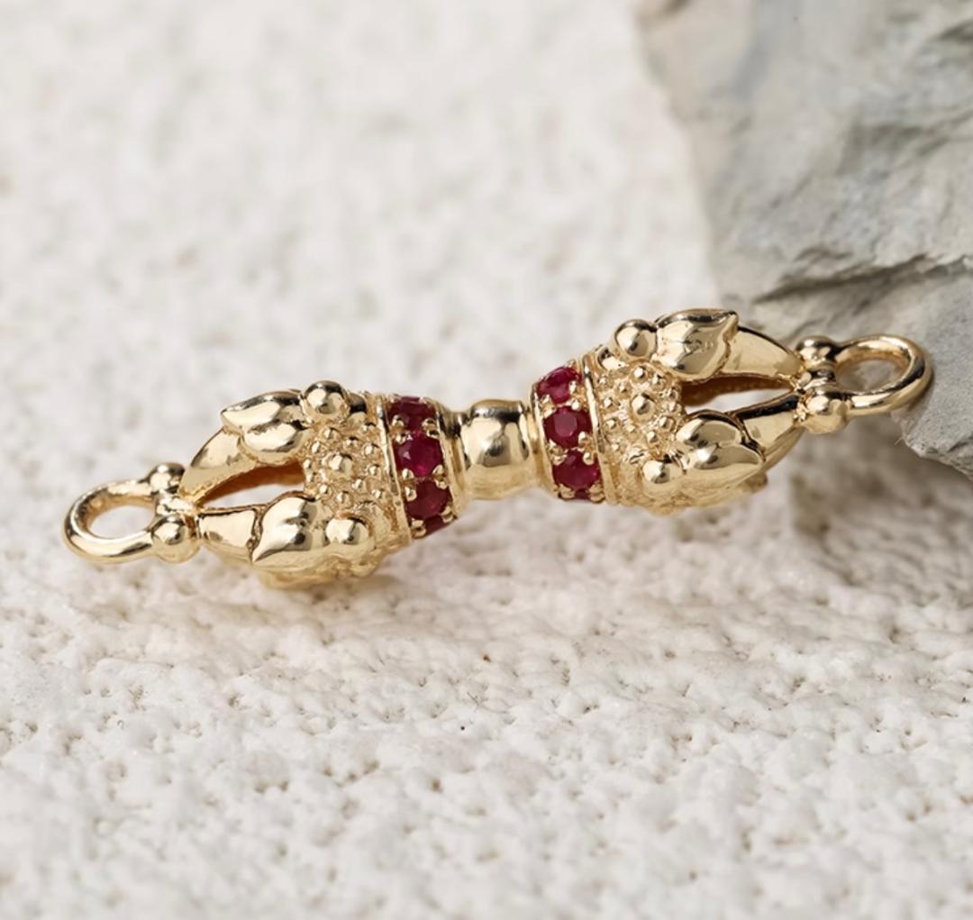 K18YG イエローゴールド クラスプ ジュエリーチャーム 両端開口 18K
