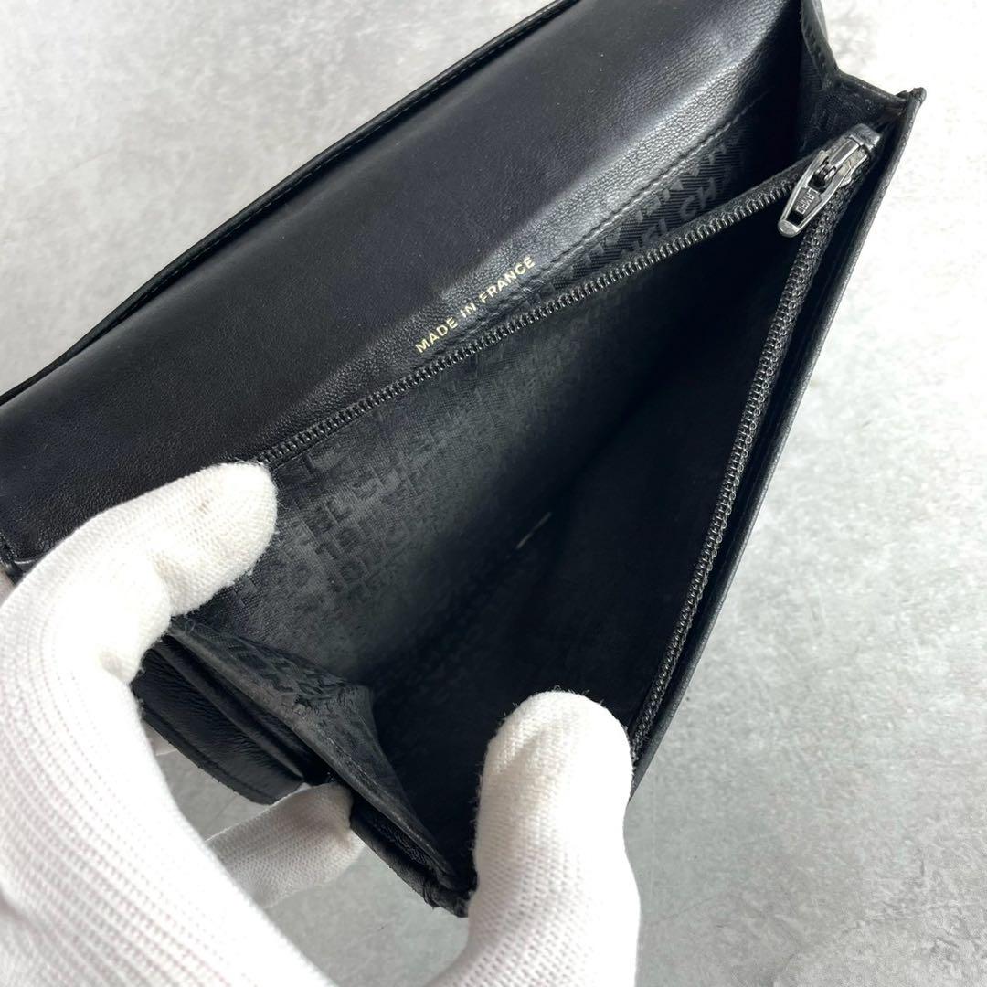 美品！シャネル　アイコンライン　長財布　ブラック　ゴールド　ココマーク