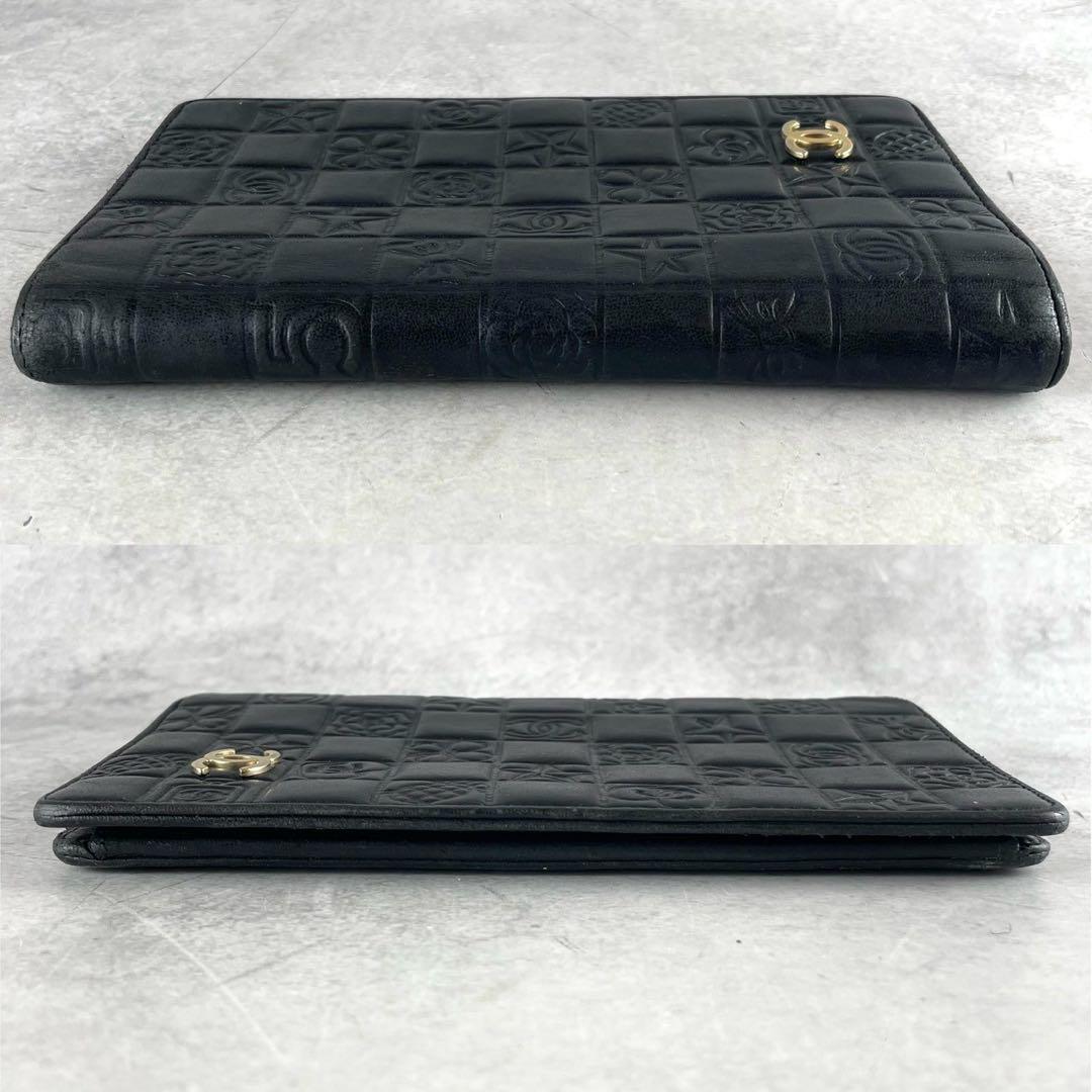 美品！シャネル　アイコンライン　長財布　ブラック　ゴールド　ココマーク