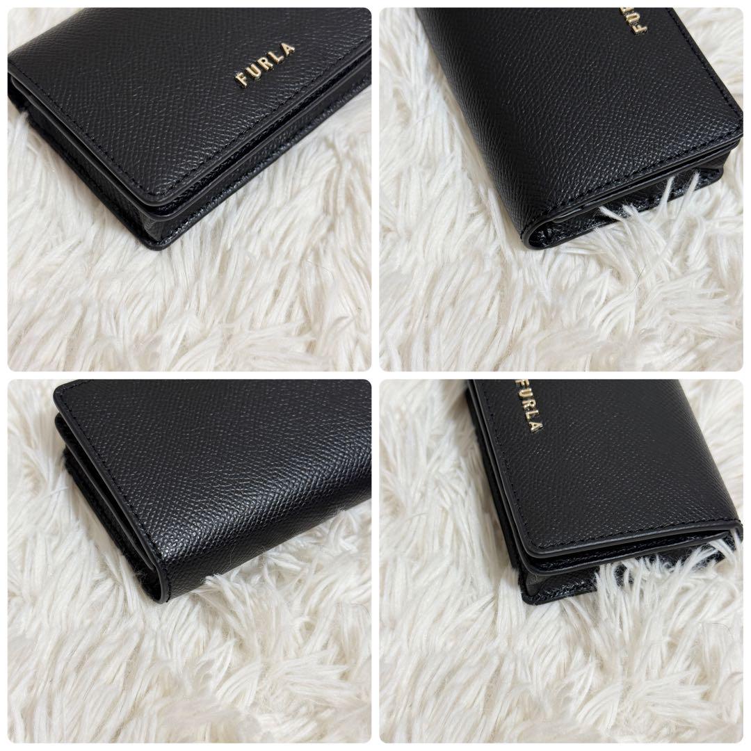新品未使用】FURLA フルラ ブラック 黒 名刺入れ レザー カード