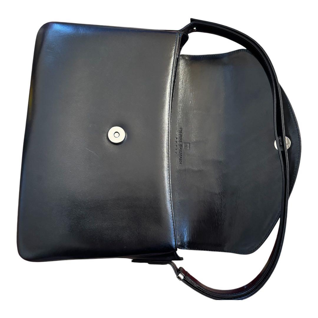 PIERRE BALMAIN ブラック2wayレザーショルダーバッグ - メルカリ