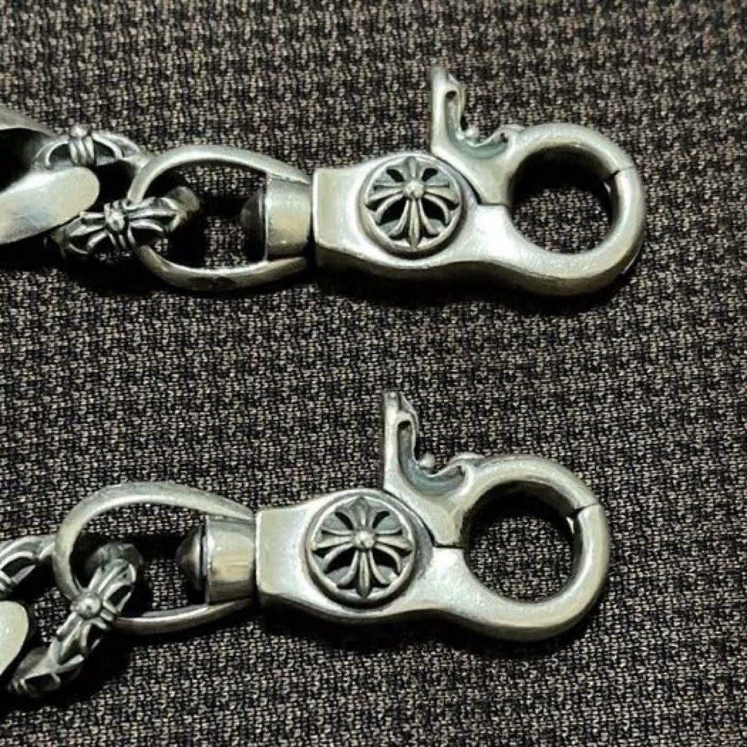 ダブルクリップ　ウォレットチェーン