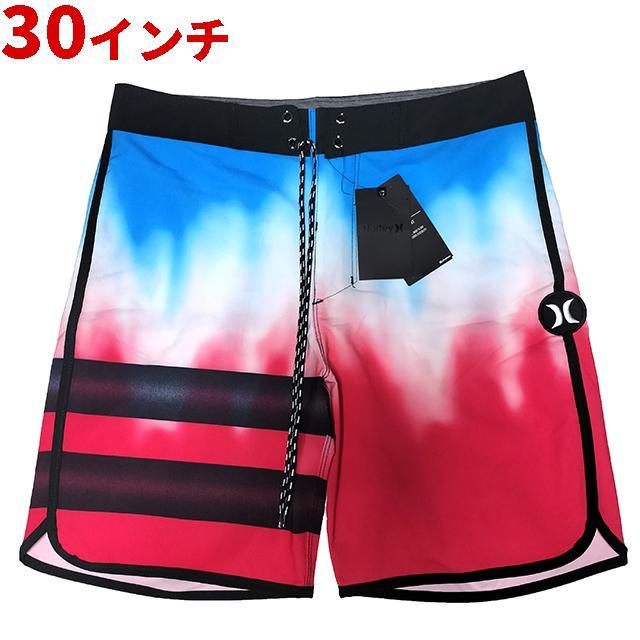 Hurley 水着 ハーレー サーフパンツ Sサイズ 30インチ青白赤