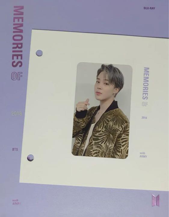 BTS  ジミン memories 2018 トレカ BTS Jimin Memories 2018 Blu-ray Official Photo Card With