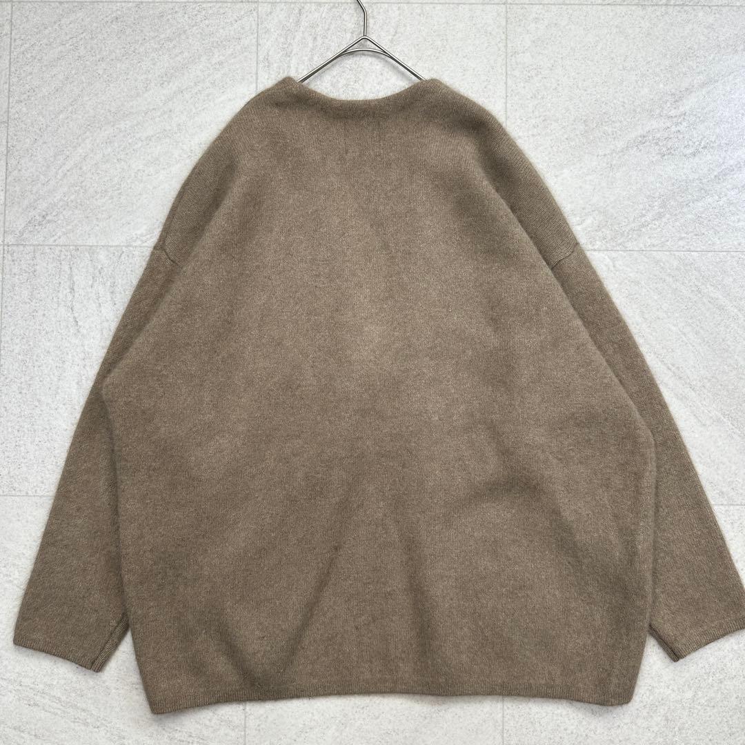 美品【MICA&DEAL】デュアル カーディガン ラクーン ベージュ F 美品【MICA&DEAL】デュアル カーディガン ラクーン ベージュ F