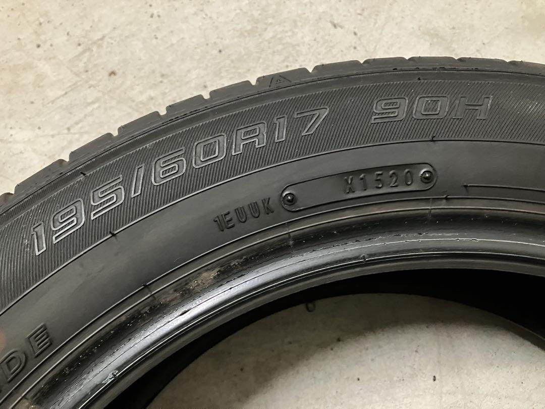 195/60R17 サマータイヤ4本セット　ダンロップエナセーブ2020年製