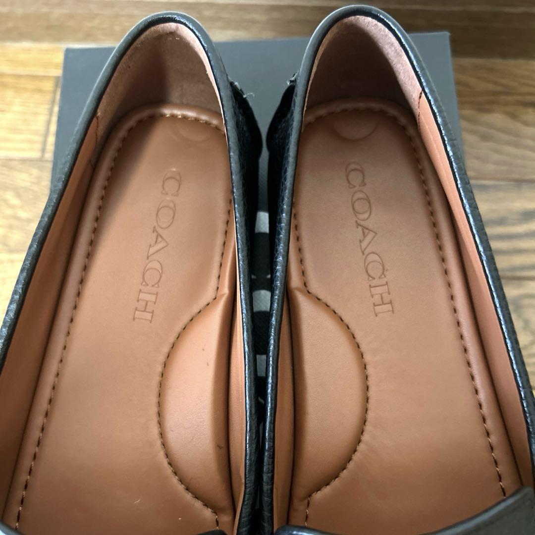 値下げ！COACH 黒 ローファー レディース