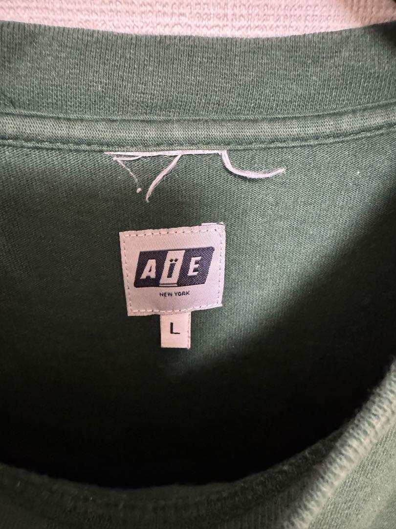 【祝開店！大放出セール開催中】 長袖Tシャツ アートプリント AIE 緑 エーアイイー ネペンテス トップス