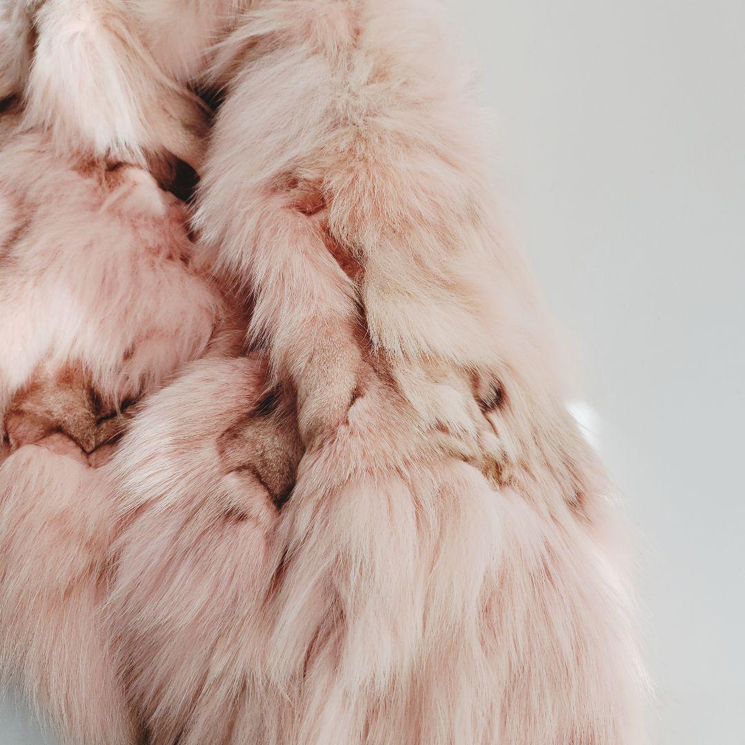 美品【Lind STORM】ブルーフォックス 毛皮コート リアルファー 美品【Lind STORM】ブルーフォックス 毛皮コート リアルファー