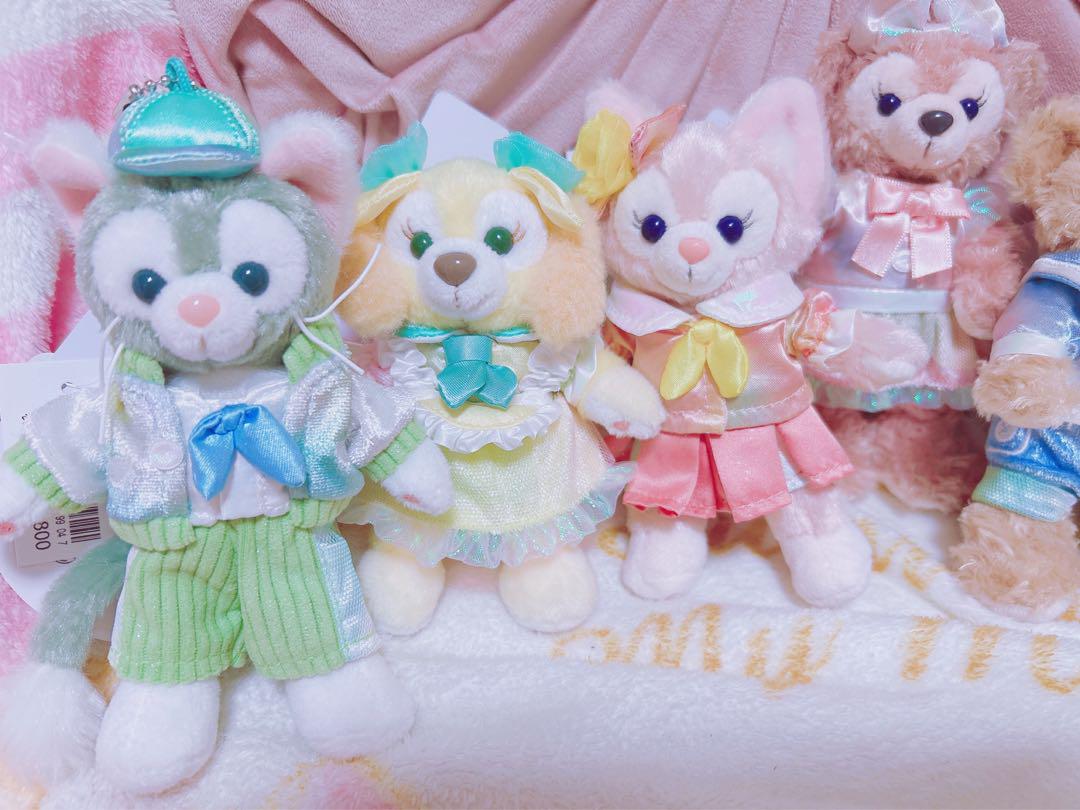 お顔厳選 カラフルハピネス　ぬいぐるみバッジセット ダッフィー 20周年 ぬいバ