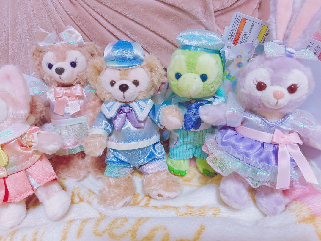 お顔厳選 カラフルハピネス　ぬいぐるみバッジセット ダッフィー 20周年 ぬいバ
