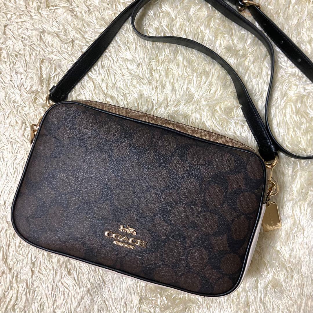【極美品】COACH コーチ ショルダーバッグ レザー PVC ジェス 大容量 【極美品】COACH コーチ ショルダーバッグ レザー PVC ジェス 大容量