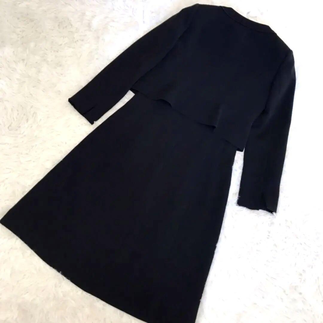 再入荷低価 美品❣️オリヒカ ワンピースセットアップ ノーカラー ブラックフォーマル WsvMo-m47365031099 定番最新品