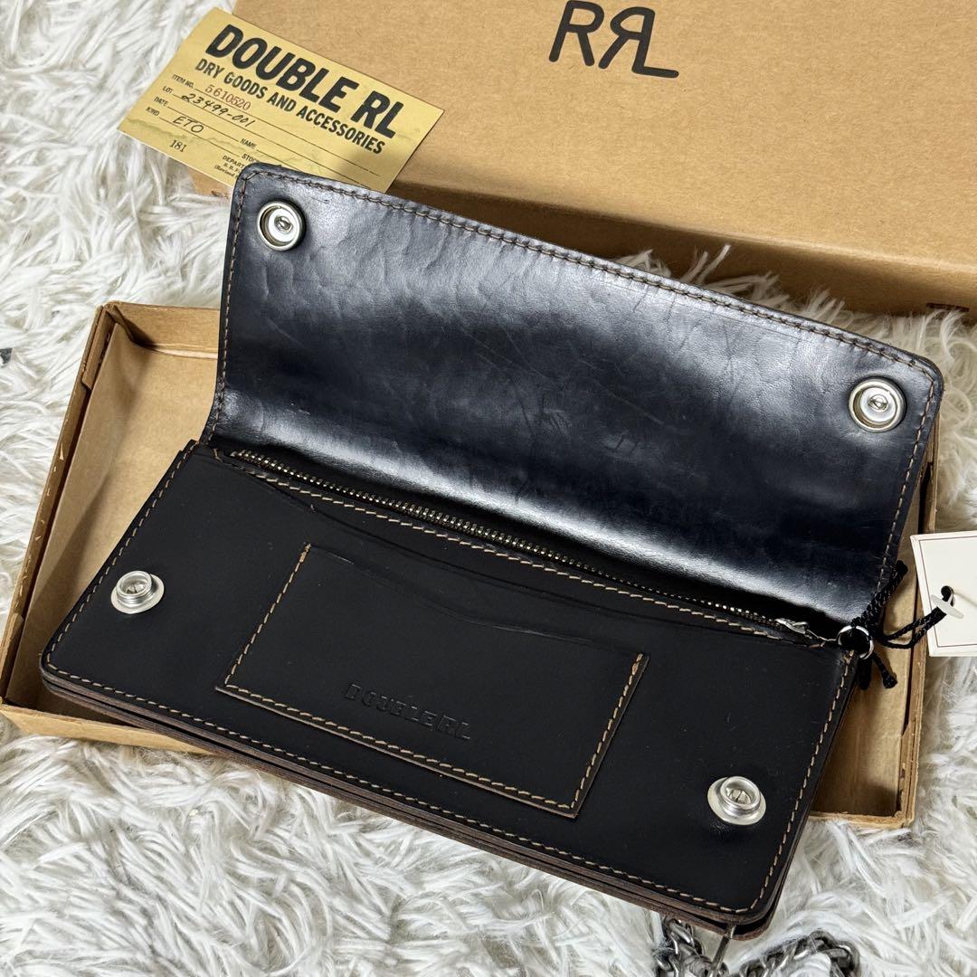 未使用品⭐️RRL NEW SURVEYOR-WALLET チェーンウォレット　黒