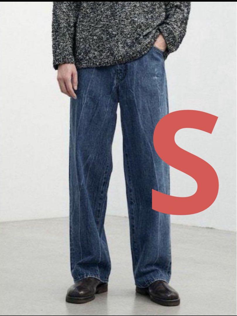 LIDNM vintage slub straight denim