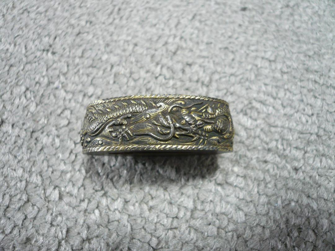 縁金 龍 刀装具 縁 日本刀
