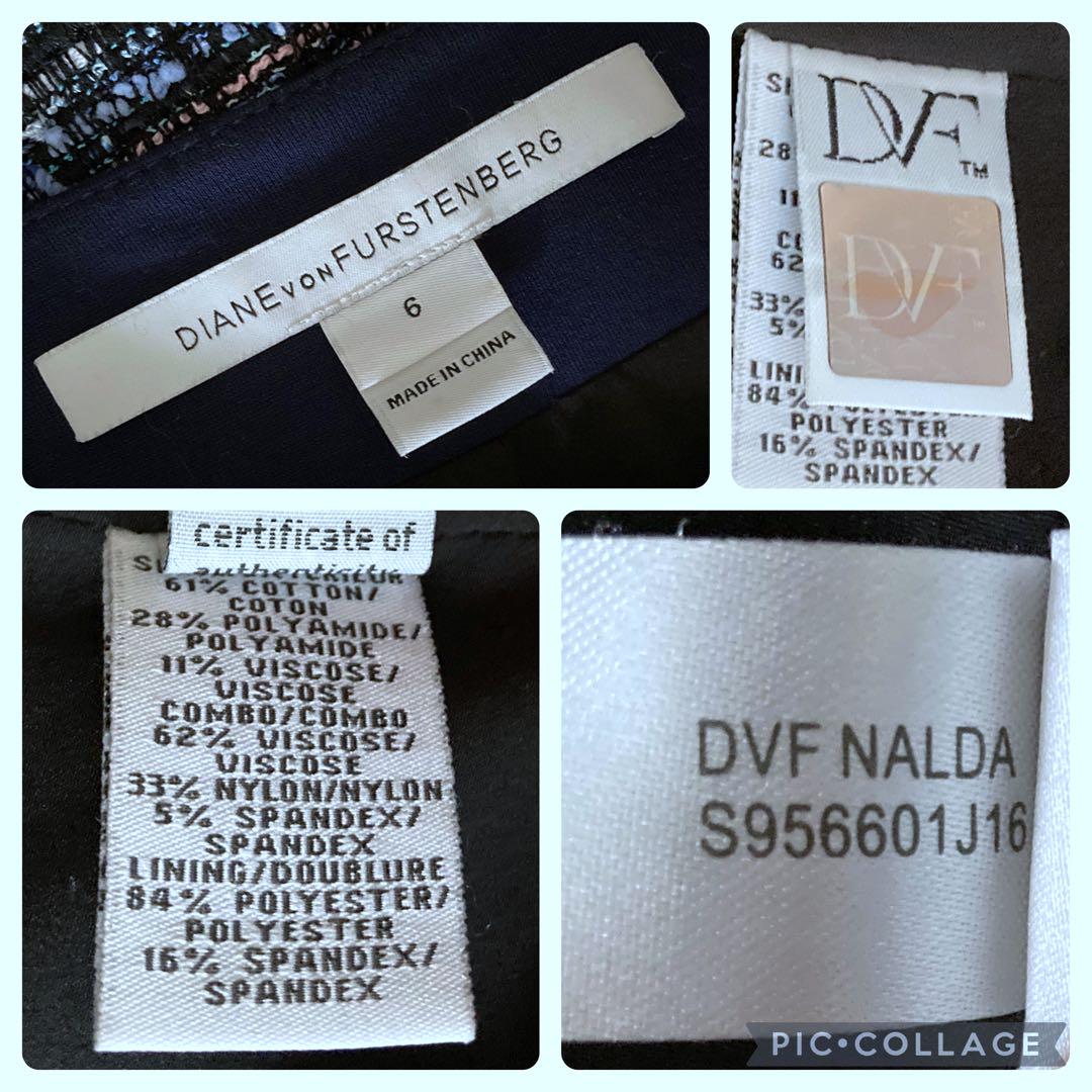 新品未使用　DVF 6 ツイードジャケット　スプリングコート　大きいサイズ