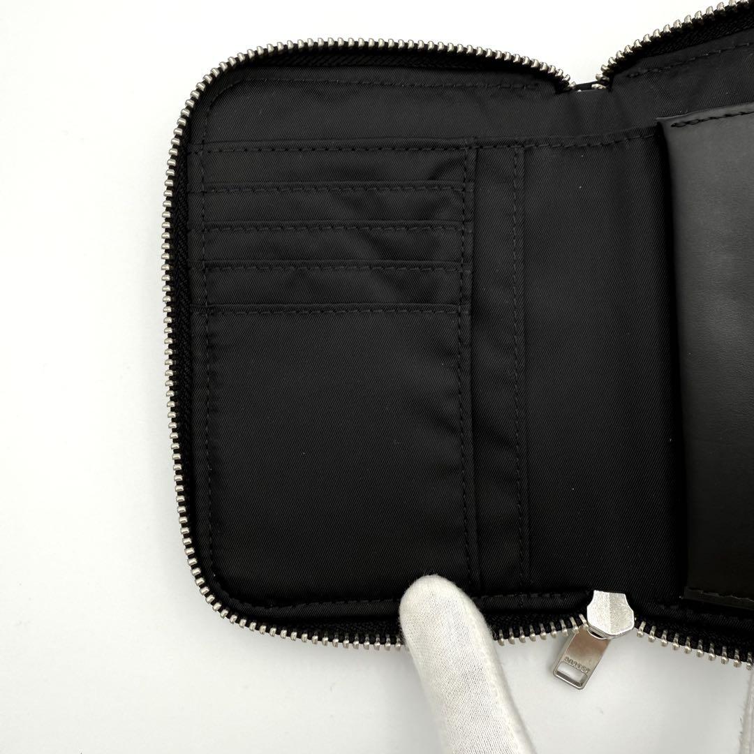 現行 未使用級✨ ポーター リフト ウォレット 折り財布 ラウンドファスナー 黒