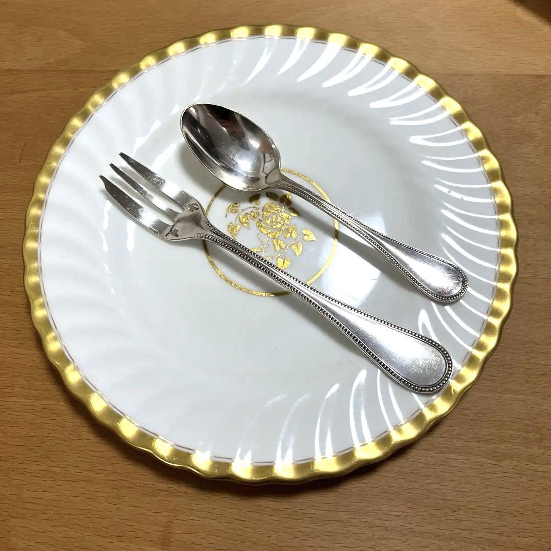 Christofle パール コーヒースプーン　ケーキフォーク5セット有