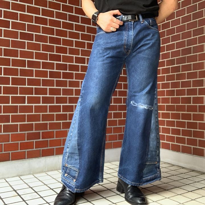 ワイドフレア】再構築 ドッキング フレア デニム | contifarma.pe