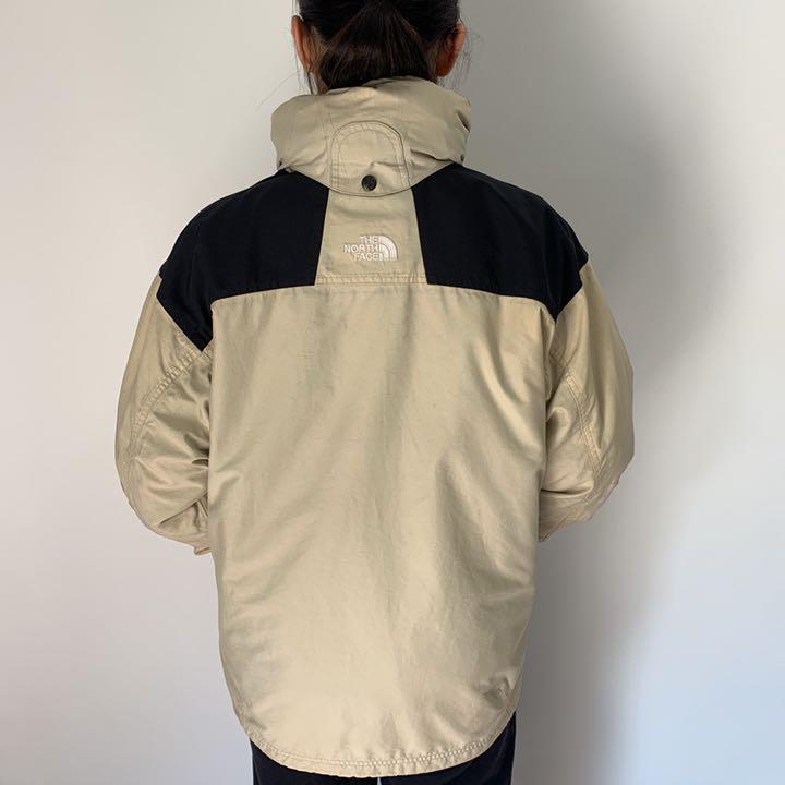 していただ ノースフェイス US規格メンズM 24時間発送 5fE41-m47381458709 ライトジャケット べージュ×黒 ☿までご