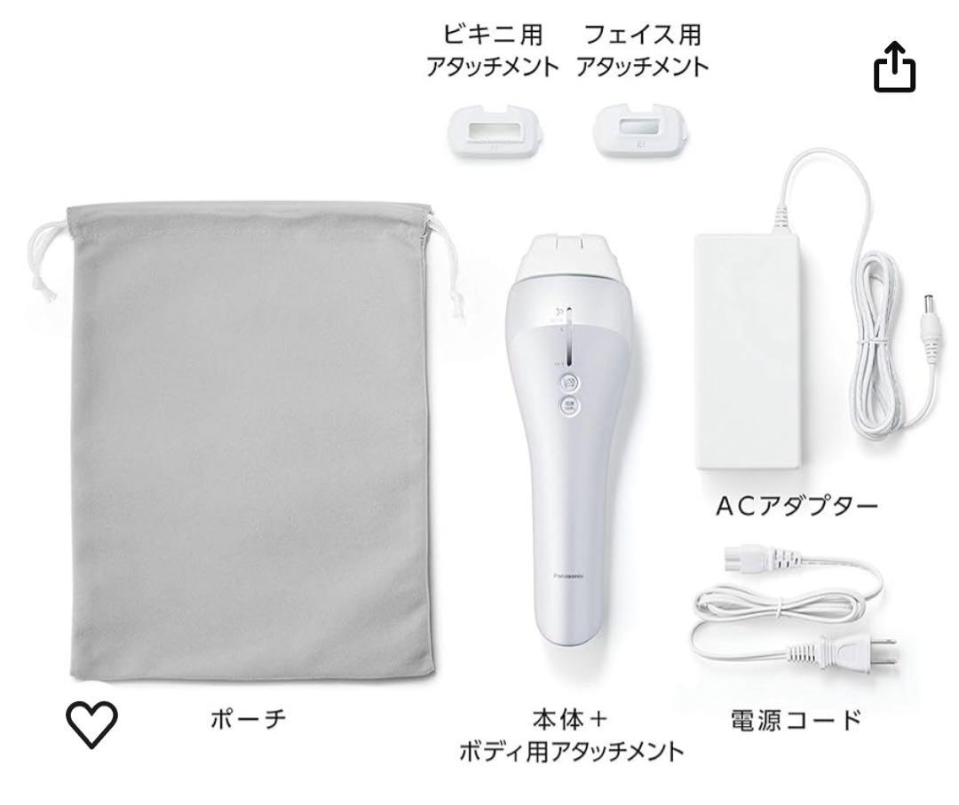 【新品未使用】Panasonic ES-CWP82 脱毛器 Panasonic ES-CWP82-S SILVER 脱毛・除毛