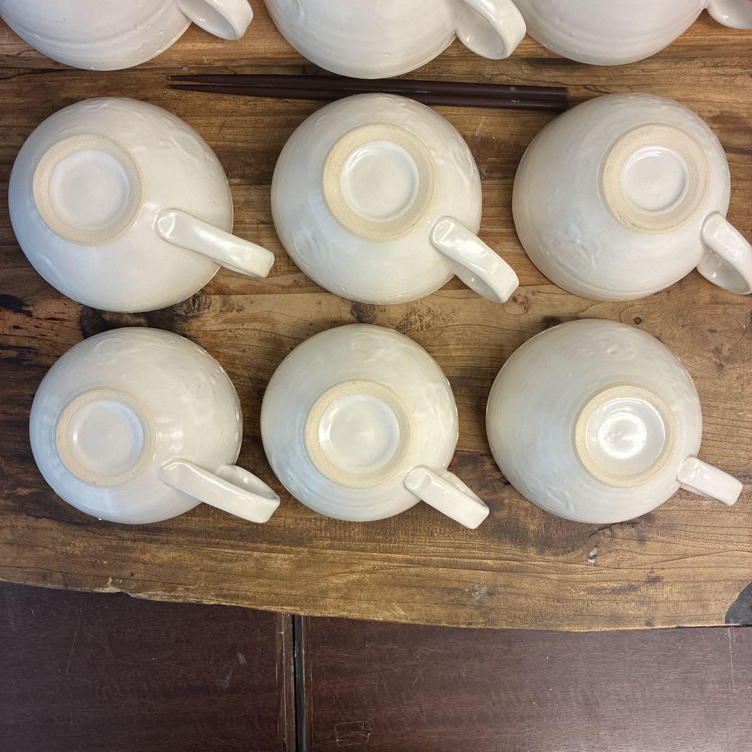 新品　陶器　陶芸作家　スープカップ12個　4