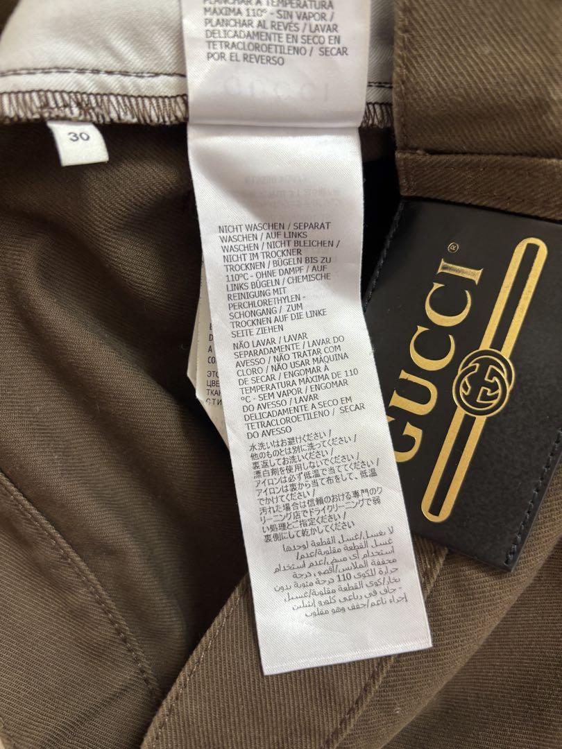 GUCCI ワイドパンツ ブラウン