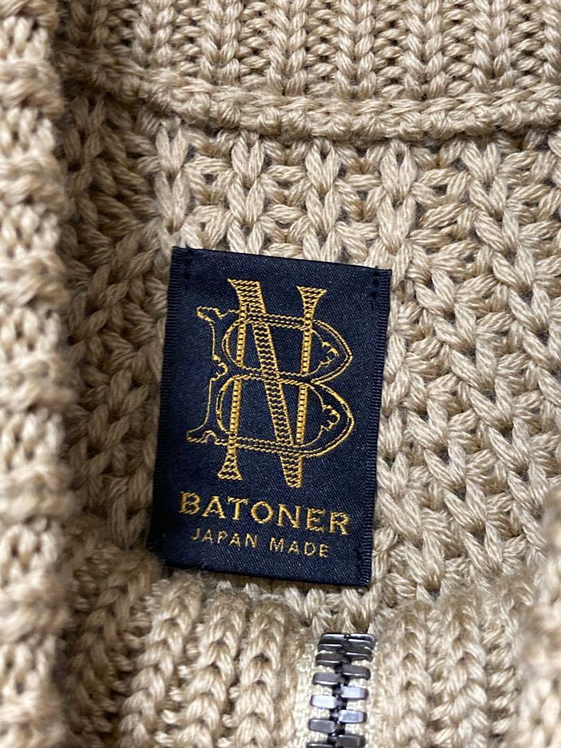 バトナー　BATONER ドライバーズ　ウール　ニット　セーター　メンズ