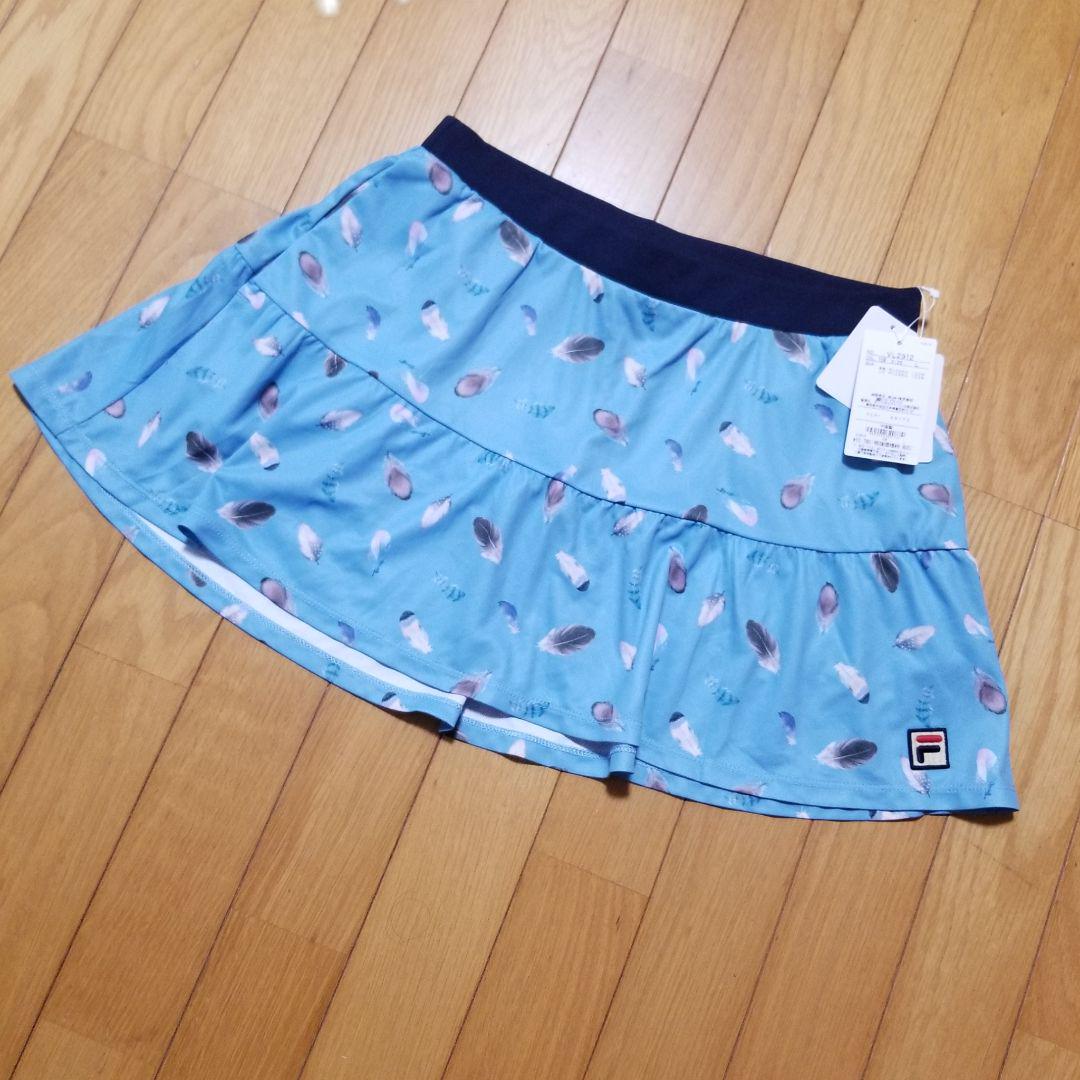 新品フィラ FILA テニスウェア ゲーム Tシャツ フェザー総柄 新品フィラ FILA テニスウェア ゲーム Tシャツ スコート