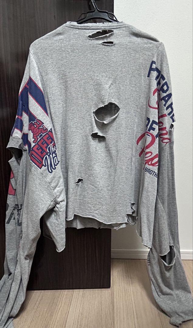トップス remake destroy docking long Tee