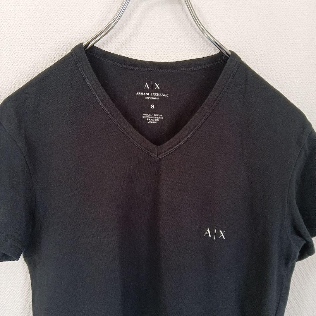 Armani Exchange ブラック Tシャツ Sサイズ ARMANI EXCHANGE アルマーニエクスチェンジ ブラック Tシャツ S