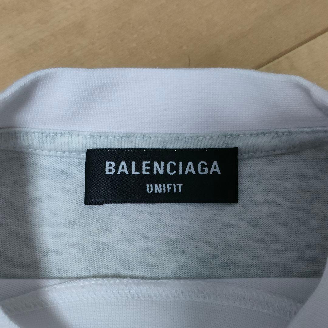 BALENCIAGA　22aw　Tシャツ　upsidedown　ホワイト　１