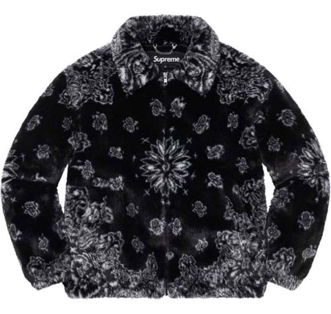 Supreme Bandana Faux Fur Bomber Jacket L