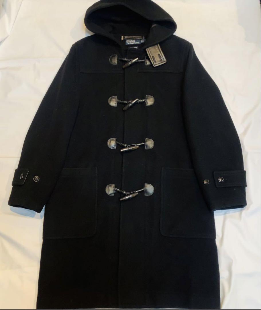 polo ralph lauren イタリア製　ダッフルコート　レザー切り替え