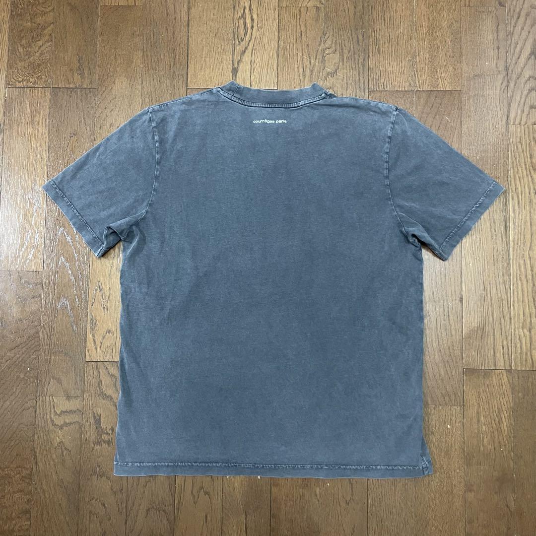 24SS 国内正規 COURREGES AC Tシャツ フェード ブラック L