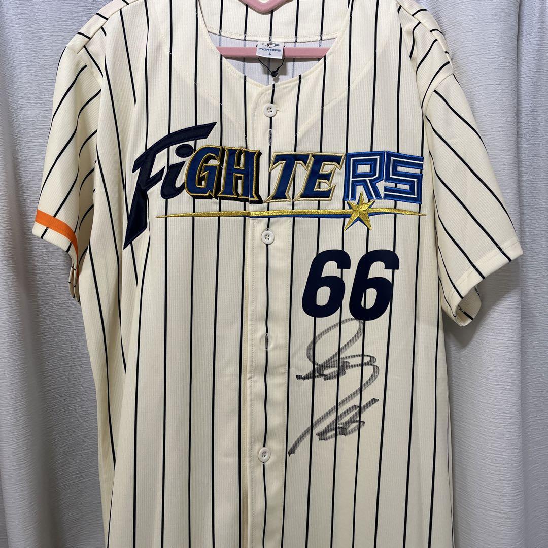 万波中正　50周年ユニフォームLサイズ サイン入り