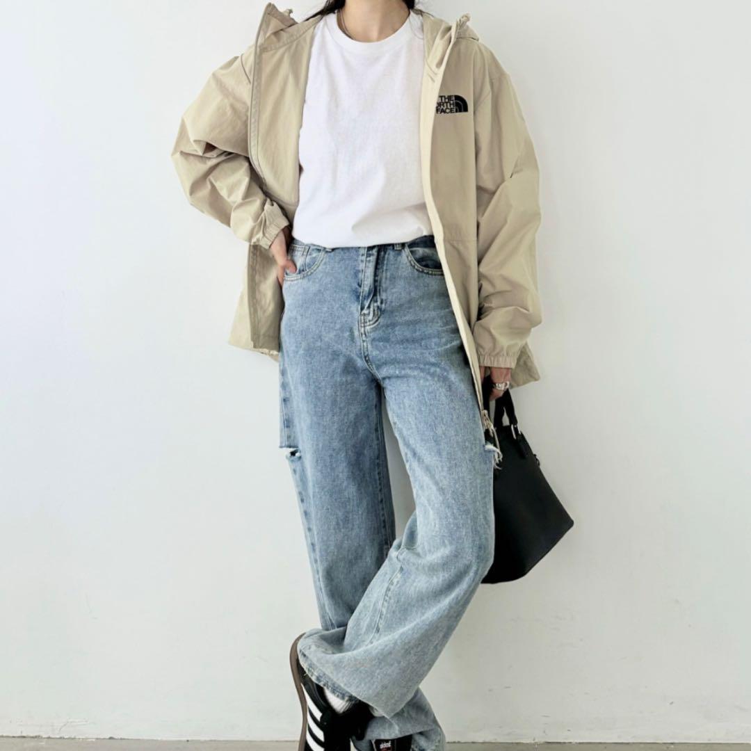 新品 THE NORTH FACE 軽量 ワンポイントロゴ ジャケット L