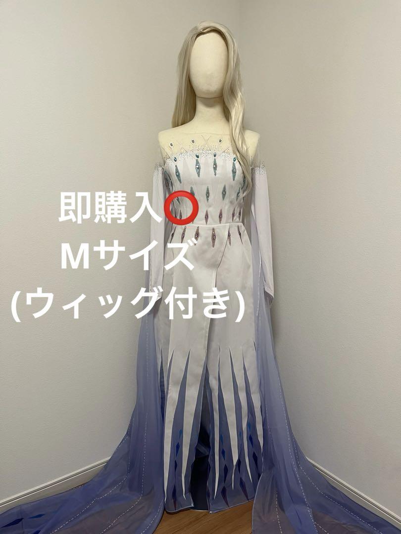 新品未使用✧︎ ウィッグ付き　アナと雪の女王2 エルサ 精霊 ドレス アナと雪の女王Ⅱ 精霊エルサドレス|ウィッグ付