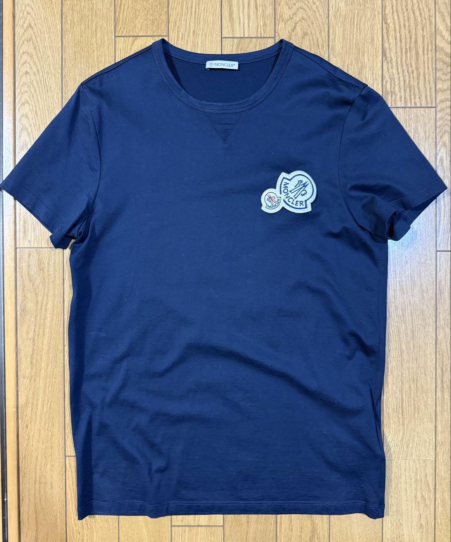 最終値下げ！新品　MONCLER Tシャツ ダークネイビー14A 最終値下げ！新品 MONCLER Tシャツ ダークネイビー14A - メルカリ