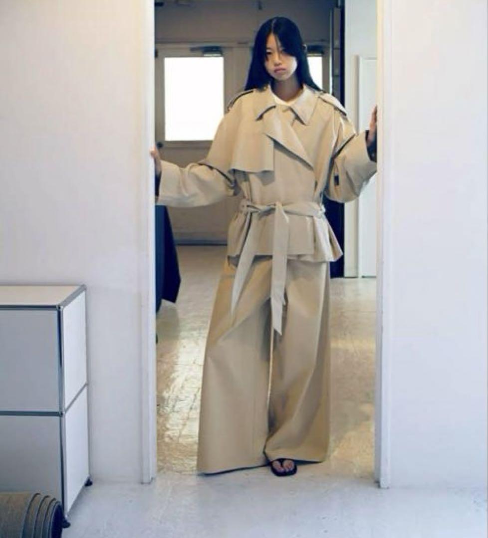 ZARA ベルト付きショートトレンチコート 4749/847 ZARA ベルト付きショートトレンチコート M-L