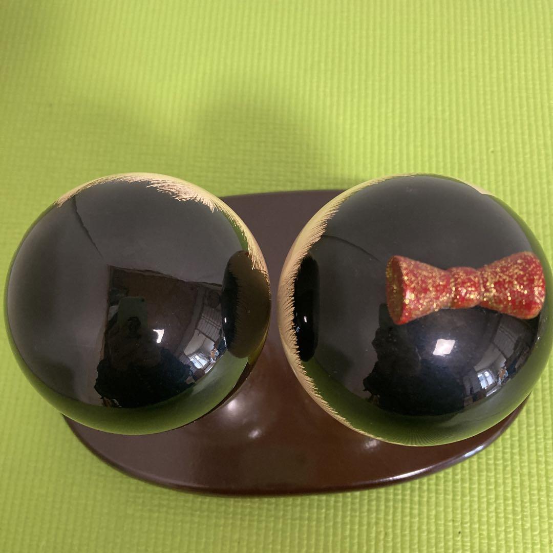 金箔 銀箔 こけし2体 梅山作 民芸品 - メルカリ