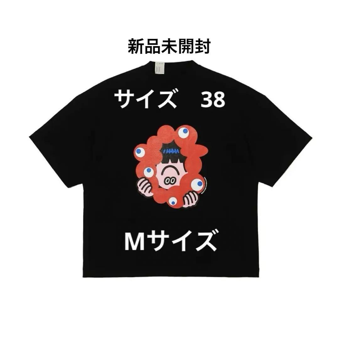 万博 N.hoolywood エヌハリ FACE OKA フェイス Tシャツ 黒