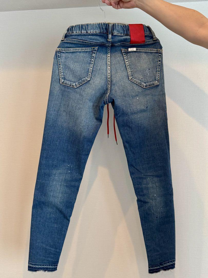 【美品】SURT×BIG JOHNメンズダメージ加工スキニーデニム