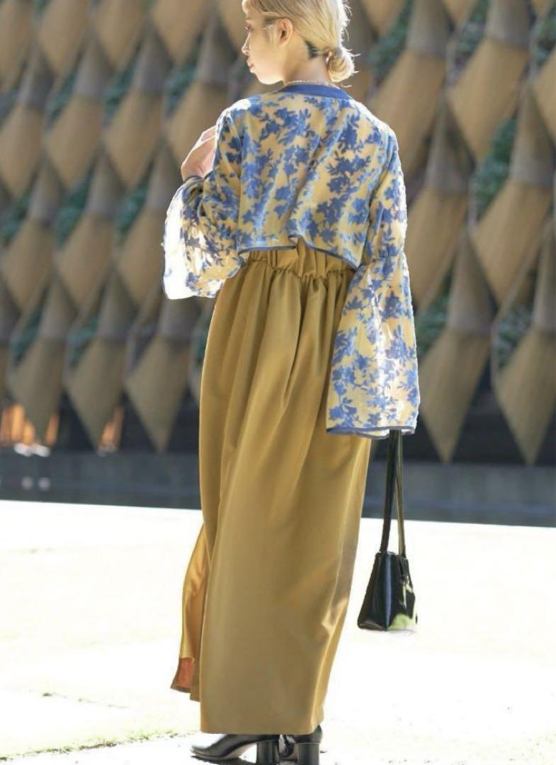 ベロアフラワーボレロ付きキャミワンピース