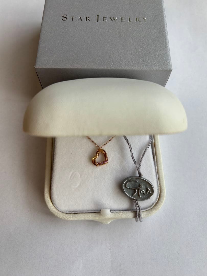 Star Jewelry K18 ピンクゴールド ハートネックレス