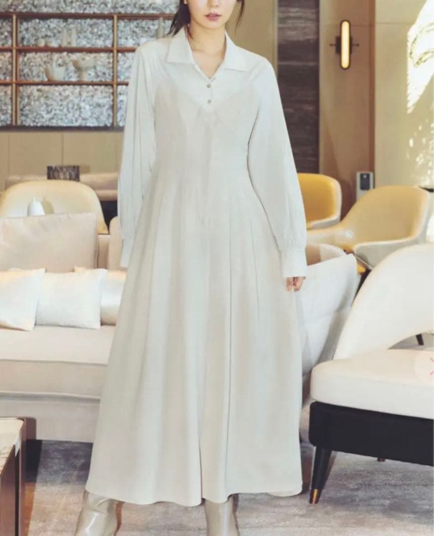 COCODEAL ココディール シャツスイッチフレアワンピース www