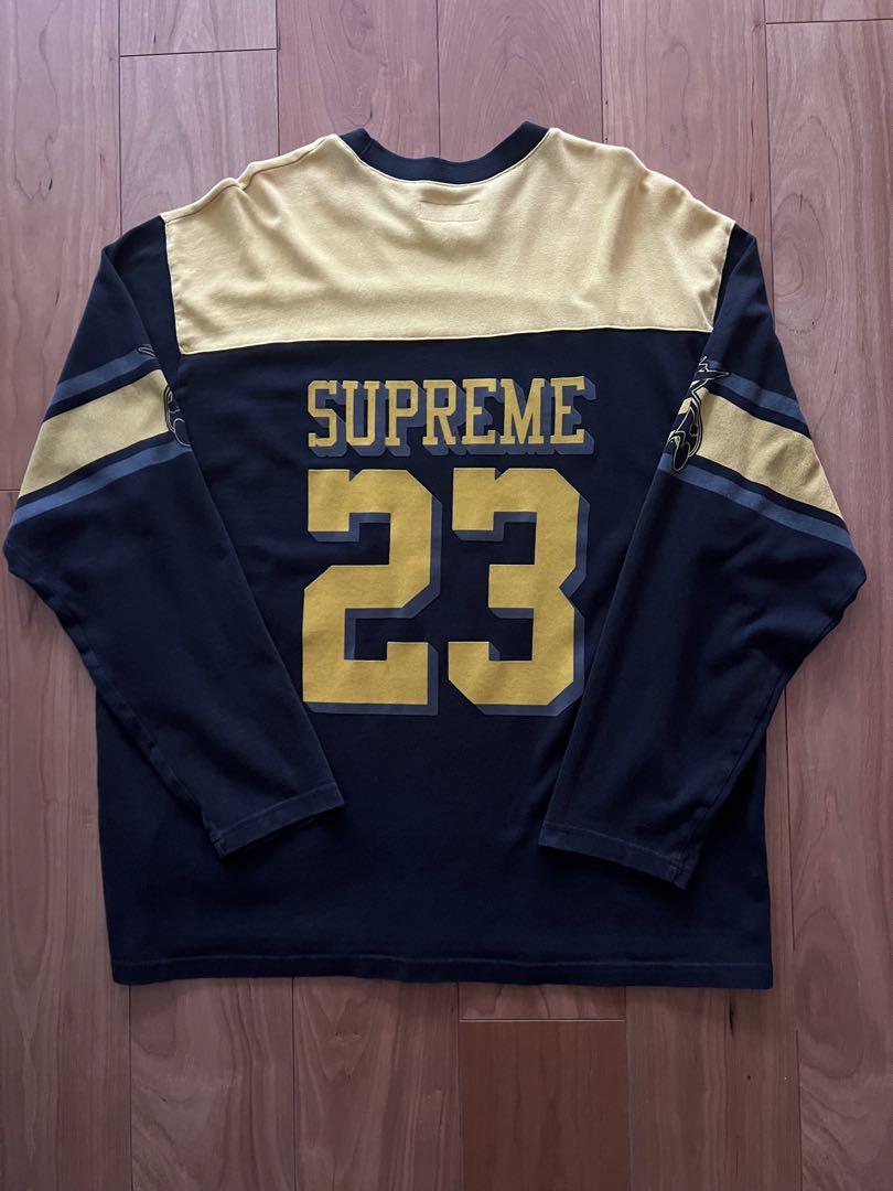 美品 Supreme Bumblebee L/S Football Top