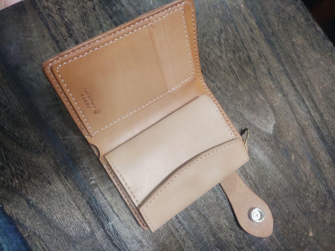 Middle Leather WalletミドルレザーウォレットFORANRO Middle Leather Wallet ミドルレザーウォレットU