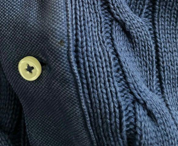 polo ralph lauren 半袖ニット　紺色